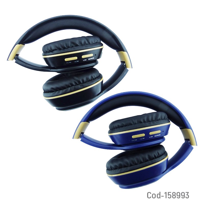 Audifono cintillo bluetooth modelo ain-730l con luz y conexiones tf-aux, radio fm. recargable. mayorista — imagen 3