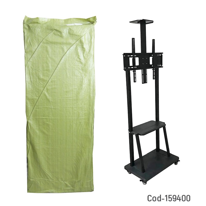Soporte de tv de 40 a 75 pulgadas, rack tipo pedestal full con ruedas y altura maxima 2.10 mts mayorista — imagen 3
