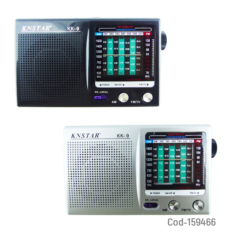 Radio multibanda marca knstar modelo kk-9, a pilas mayorista — imagen 3