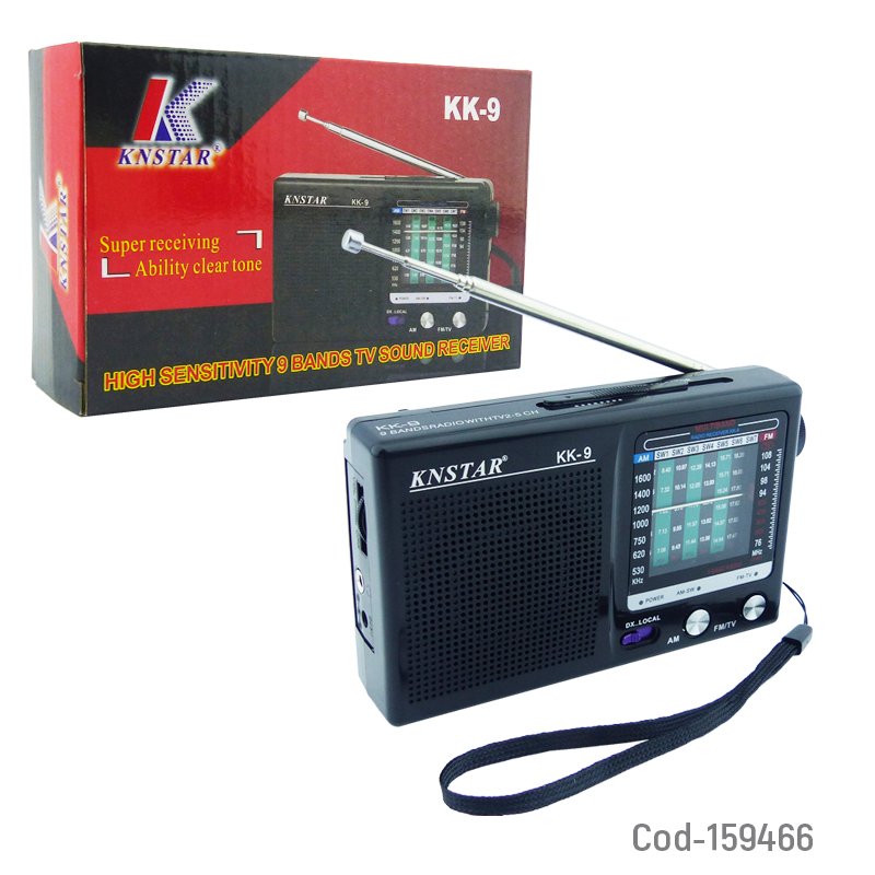 Radio multibanda marca knstar modelo kk-9, a pilas mayorista — imagen 4