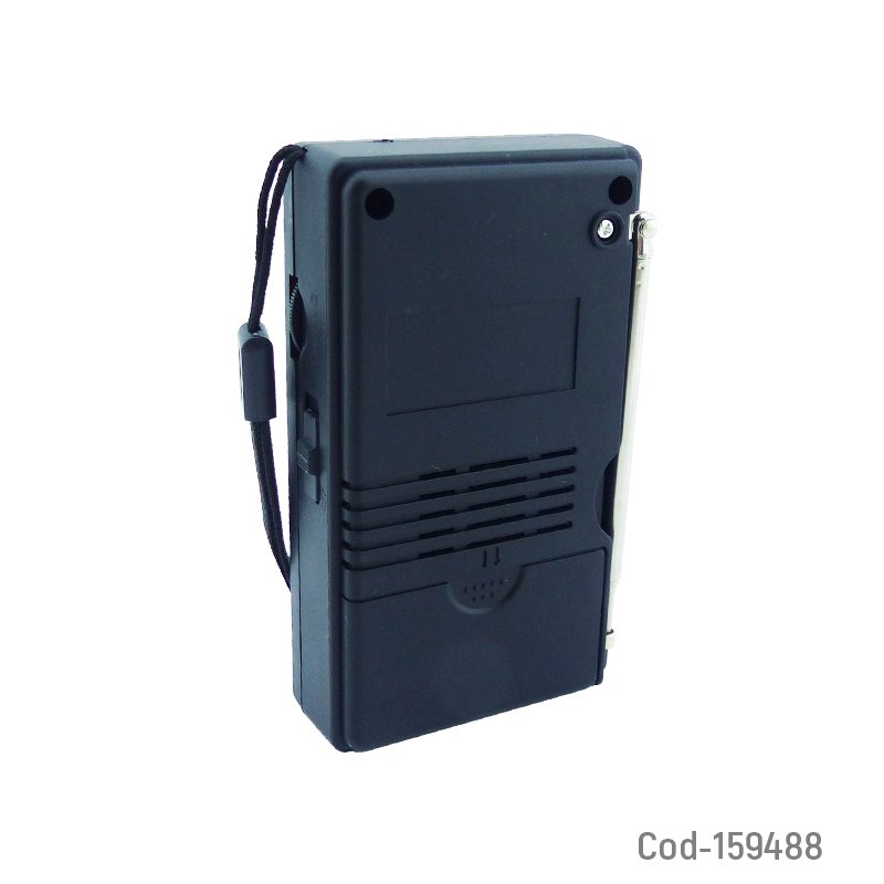 Radio am/fm 2 bandas modelo r-65rg recargable type-c y a pila mayorista — imagen 2