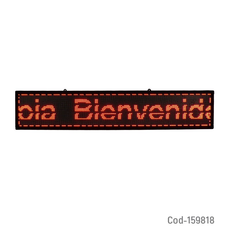 Letrero led rojo wifi de 1 mts x 20 cm con 6411 led p5. mayorista — imagen 2