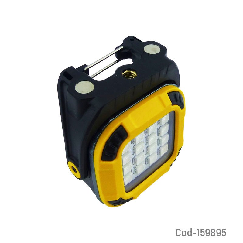 Linterna led con iman modelo w8129-2 con funciones y luz multicolor recargable con conexion type-c mayorista — imagen 2