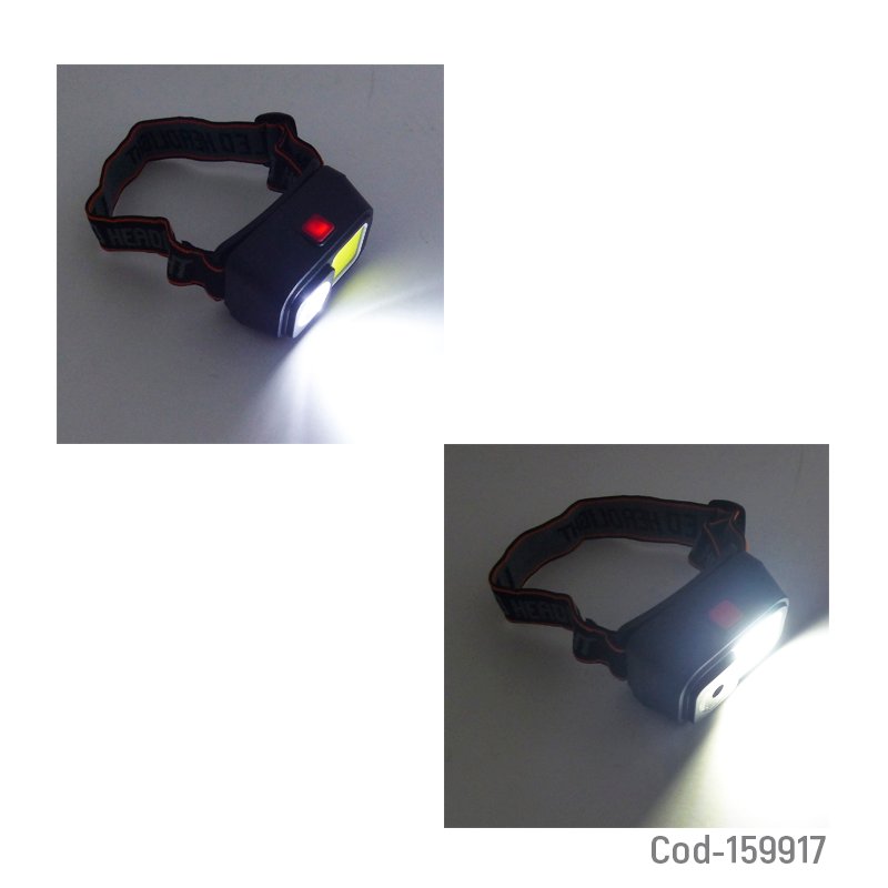 Linterna minero de 1 led mas 1 led cob modelo d-212 recargable por usb. - pack de 10 unidades mayorista — imagen 3