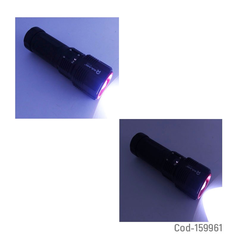 Linterna led tactica marca ruilang modelo rl-2211 en aluminio con zoom y adaptador para pilas aaa. mayorista — imagen 3