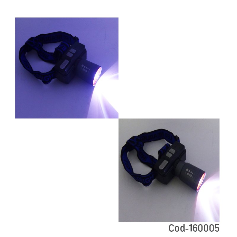 Linterna minero de 1 led modelo yes-620 con zoom de aluminio y es recargable via usb mayorista — imagen 2