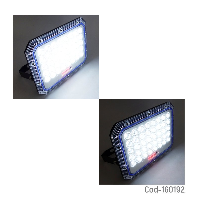 Proyector solar led 500 watt con panel solar marca jortan en pvc de 80 led modelo zy500 con control. mayorista — imagen 3
