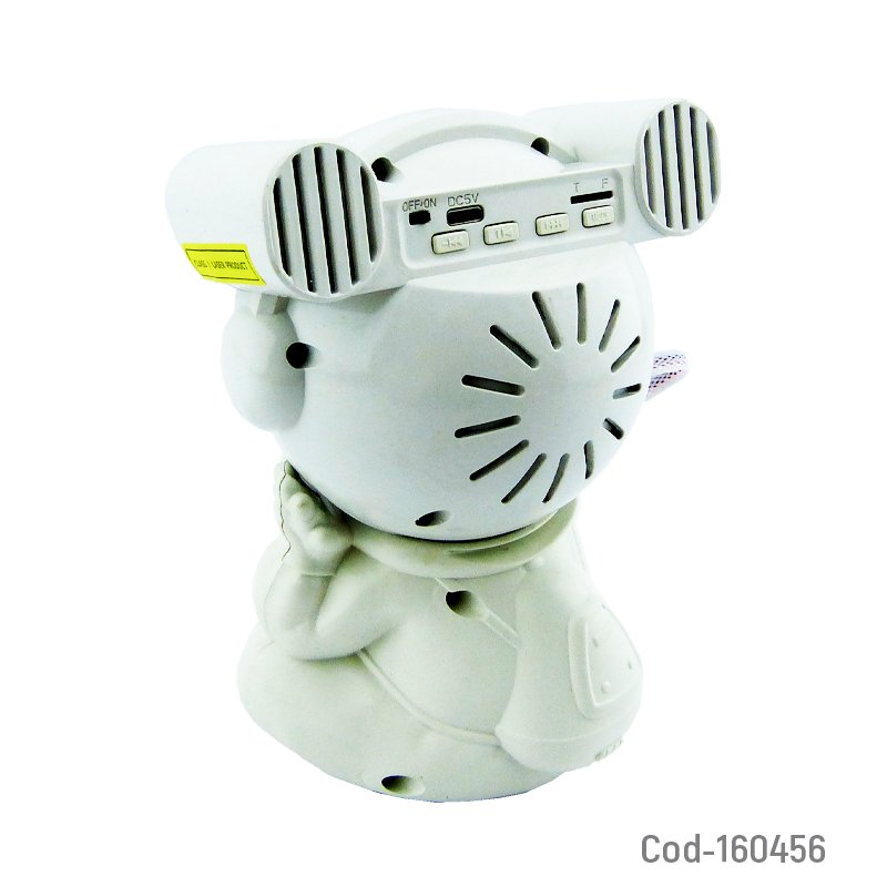Lampara proyector astronauta con parlante bluetooth modelo st-33. con control y stikers. mayorista — imagen 2