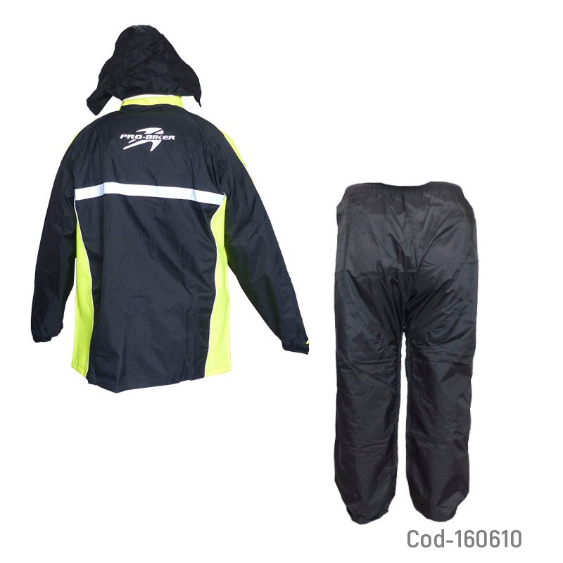 Traje de lluvia para moto marca probiker modelo premium, bicolor mayorista — imagen 2