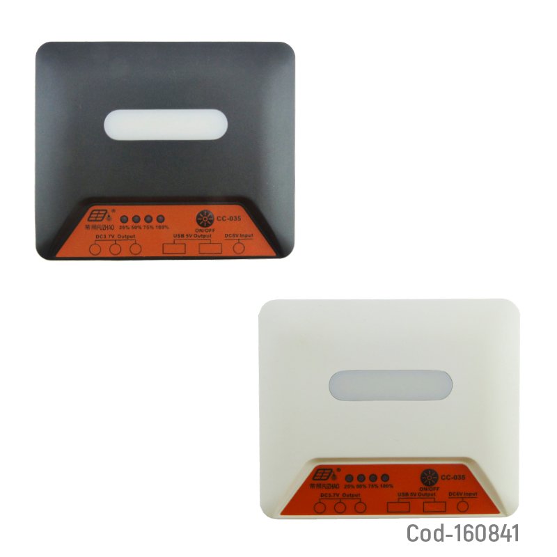 Kit solar de emergencia marca fuzhaoi modelo cc035 con 2 ampolletas, 2 usb y panel solar. mayorista — imagen 4