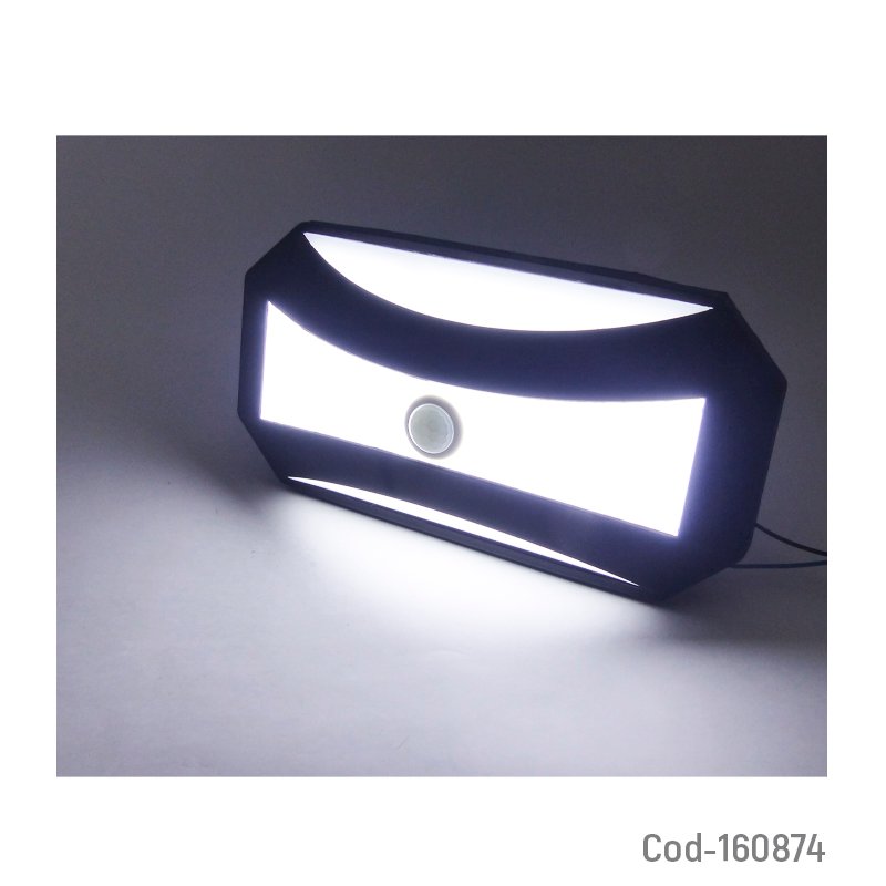 Foco led aplique pared de 20 watt modelo t-87 rectangular con sensor de luz blanca. mayorista — imagen 3