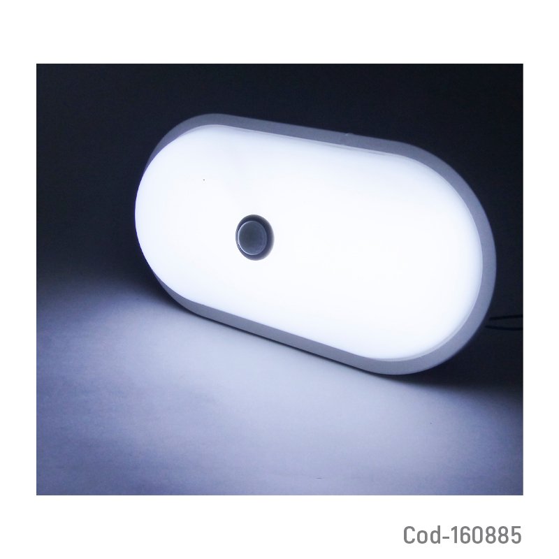 Foco led aplique pared de 20 watt modelo t-58 rectangular con sensor, luz blanca. mayorista — imagen 3