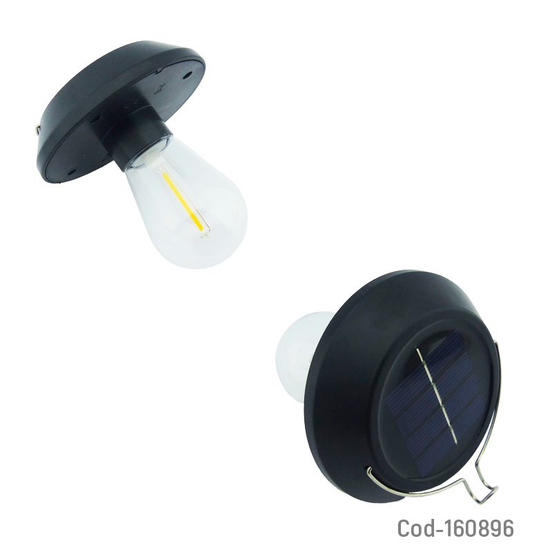Ampolleta solar led hilo cob para colgar en 3 diseños recargable mayorista — imagen 2