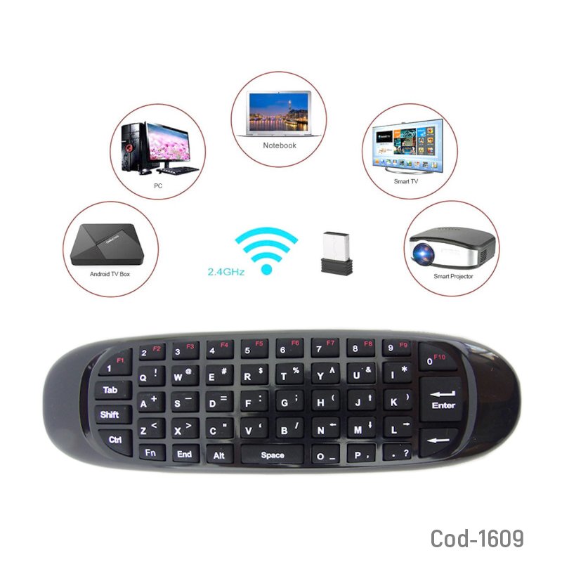 Air mouse, teclado para smart tv, tv box, pc, smartphone. recargable. mayorista — imagen 2