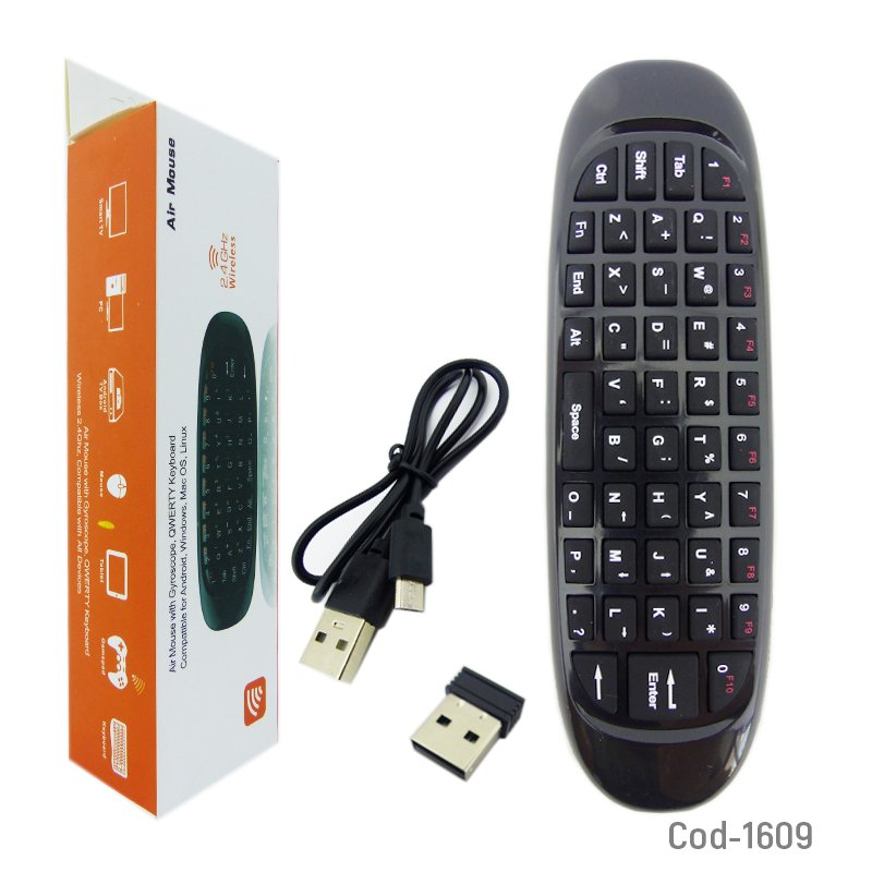 Air mouse, teclado para smart tv, tv box, pc, smartphone. recargable. mayorista — imagen 4