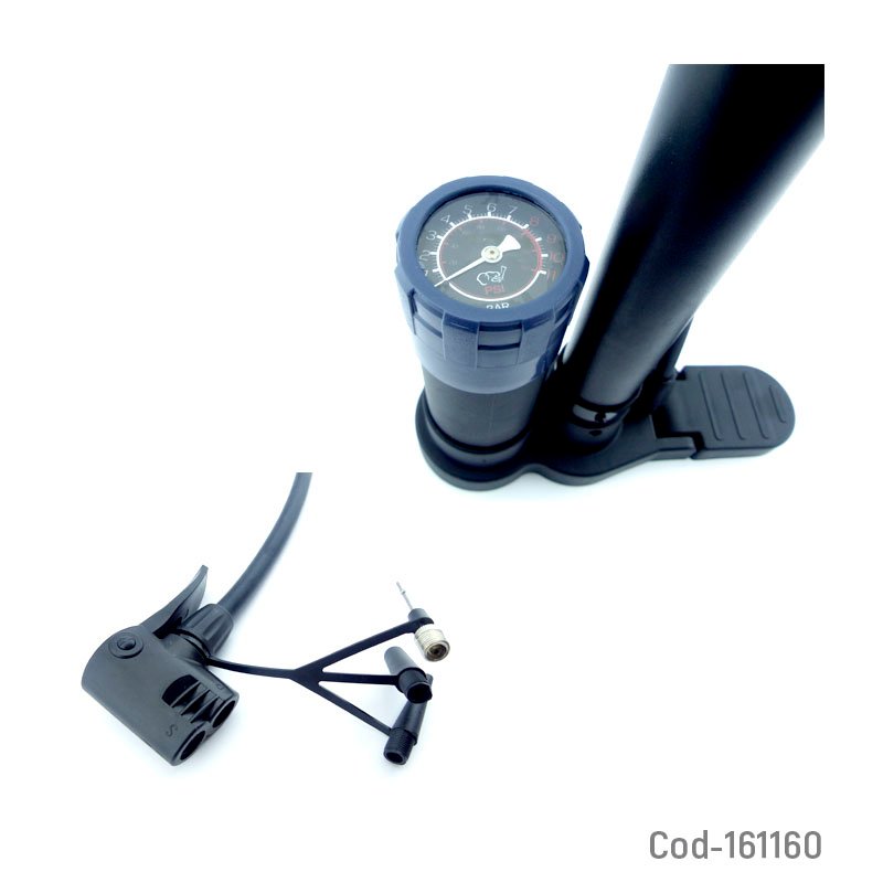 Bombin profesional con medidor de libras marca buster modelo 235, variedad de colores. mayorista — imagen 2