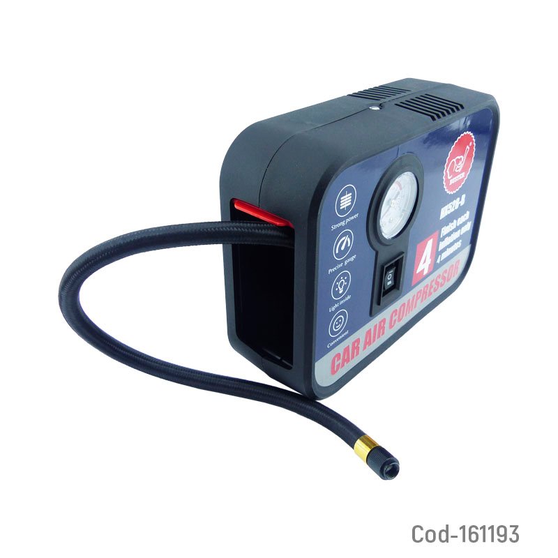 Compresor de aire 12 volt marca buster modelo hx-528 con adaptador. mayorista — imagen 3
