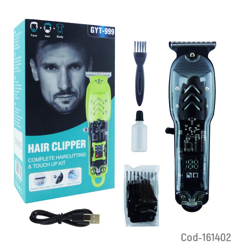 Maquina de barbera y corta pelo modelo gyt-999 con indicador de carga y recargable mayorista — imagen 5