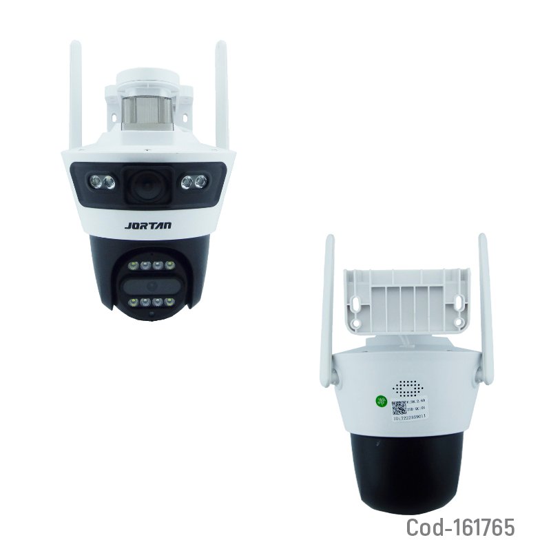 Camara de vigilancia ip wifi-lan marca jortan de doble camara a 3 mp compatible app yoose mayorista — imagen 2