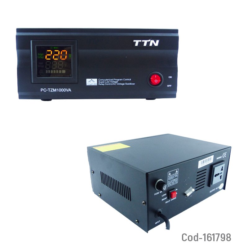 Estabilizador o regulador de voltaje marca ttn modelo 1000va de 900 watt mayorista — imagen 2