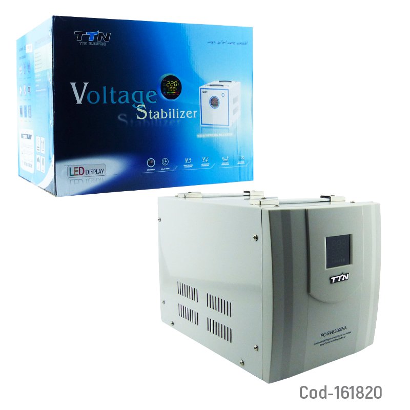Estabilizador o regulador de voltaje marca ttn modelo 3000va de 2100 watt mayorista — imagen 3