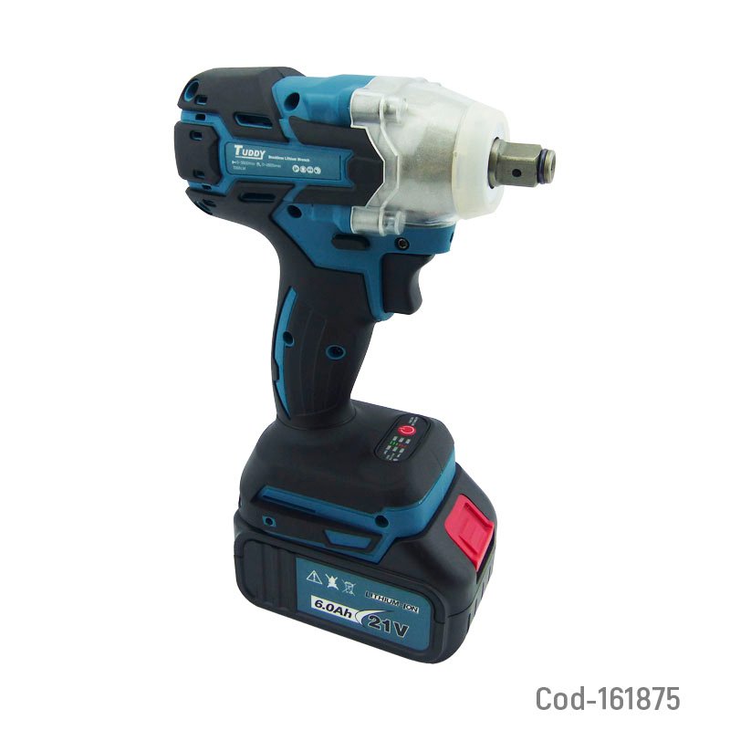 Llave De Impacto Portatil Marca TUDDY Modelo MK Recargable Con Dos Baterias En Estuche De PVC 20.2 cm x 8.4 cm x 15 cm por mayor en Chile