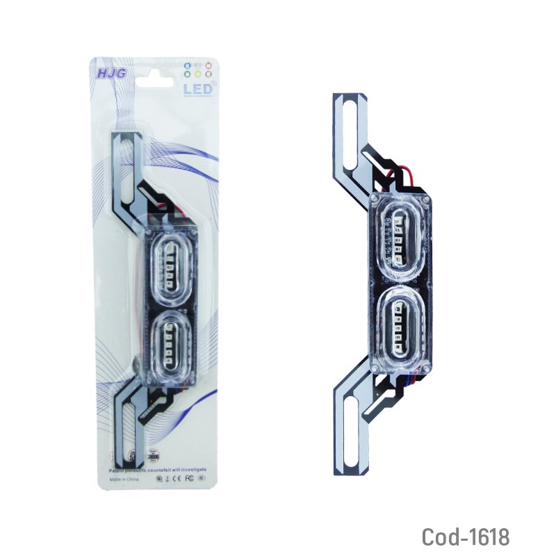 Luz estrobo de 10 led para porta patente de moto 2 efectos. - pack de 10 unidades mayorista — imagen 4