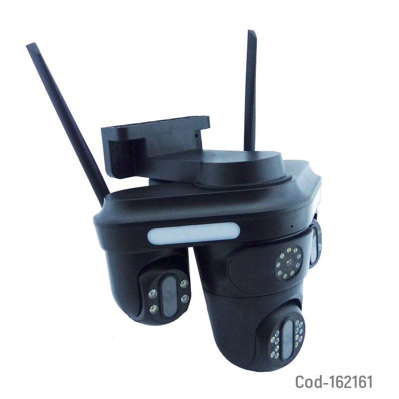 Camara de vigilancia ip triple lente compatible con app v380 conexion lan y ranura para tf resolucion 4k mayorista — imagen 4