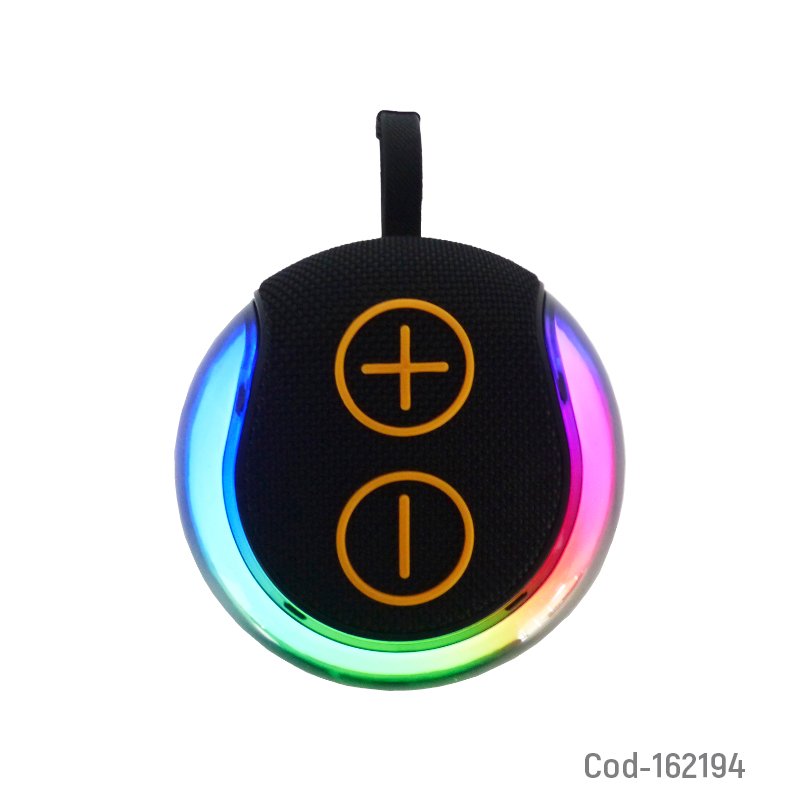 Parlante recargable modelo s260 de 7 watt bluetooth redondo con luz rgb. mayorista — imagen 3