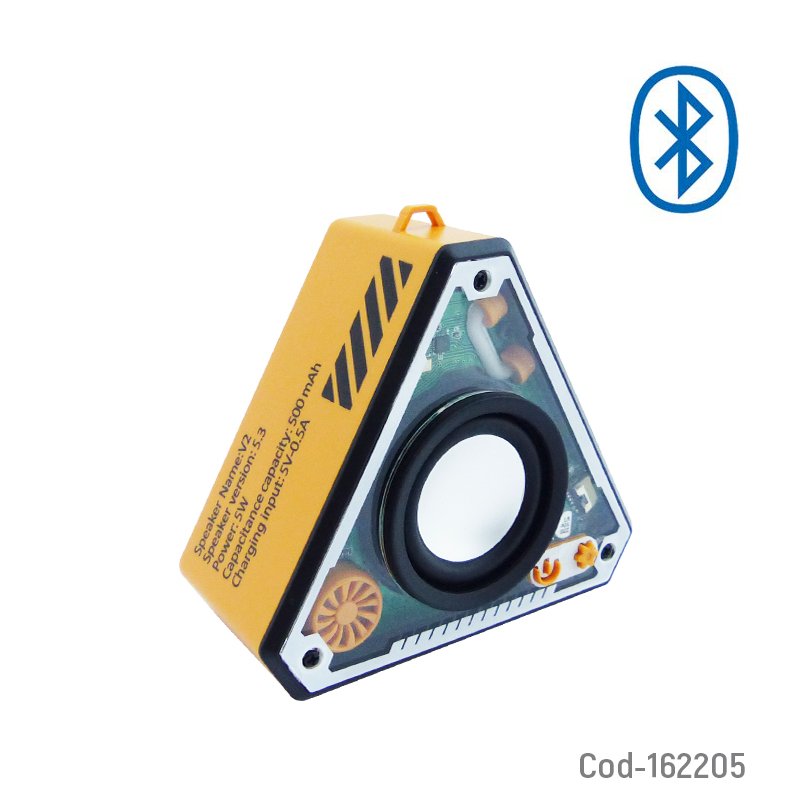 Parlante Recargable Modelo Triangulo Bluetooth Variedad De Colores. 8.2 cm x 9.4 cm x 4.3 cm por mayor en Chile
