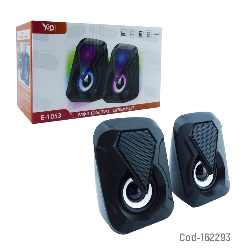 Parlante pc gamer con luz rgb y ysd conexion usb y jack 3.5 mayorista — imagen 4