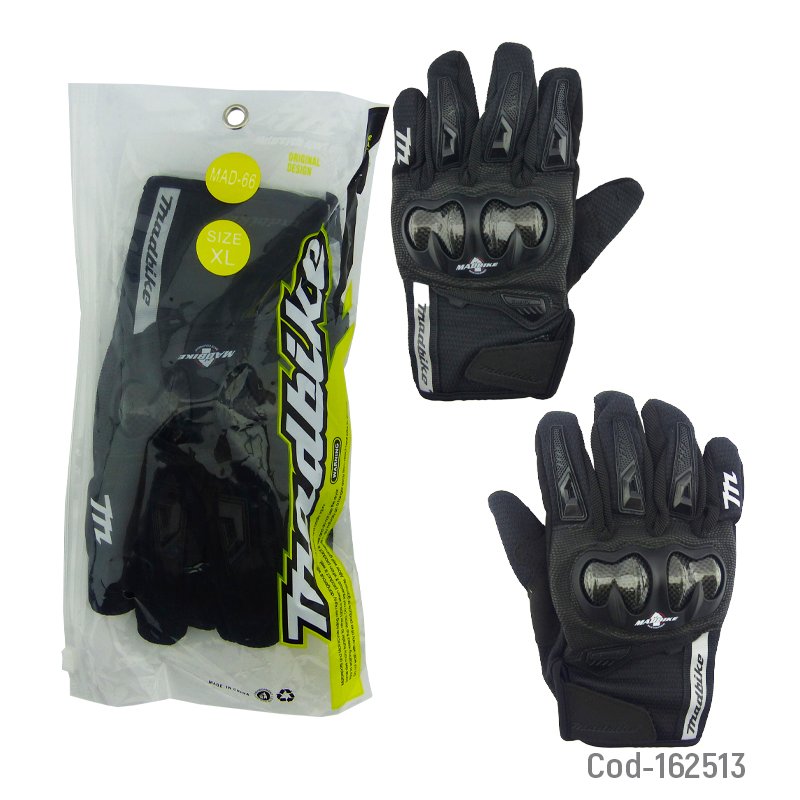 Guante para moto marca madbike modelo mad-66c con proteccion carbon y sistema touch mayorista — imagen 3