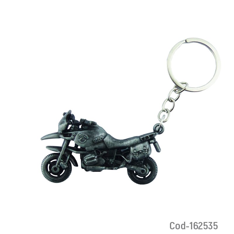 Llavero Mini Moto Dos Colores En Metal 6.5 cm x 4 cm x 1 cm por mayor en Chile