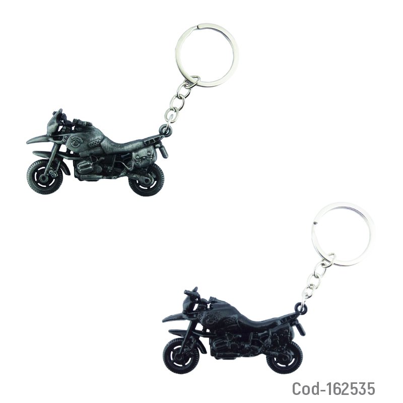 Llavero mini moto dos colores en metal mayorista — imagen 2
