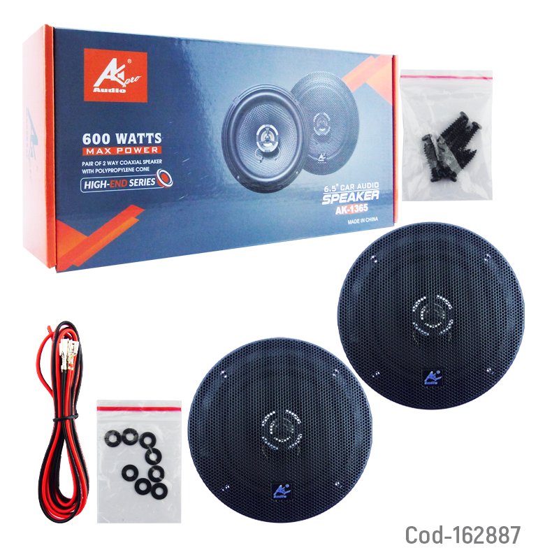 Parlante Marca AK-PRO Modelo AK-1365 De 6.5 Pulgadas Y 600 Watt El Par por mayor en Chile