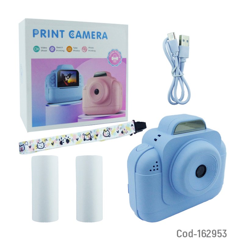 Camara digital para niños con pantalla, impresora y juegos. recargable usb mayorista — imagen 5