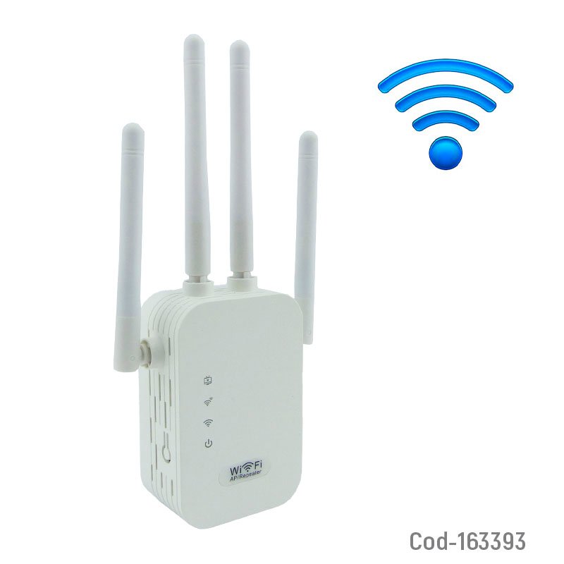 Repetidor Y Amplificador Wifi De 4 Antenas Con Alto Rango De Alcance. 18.3 cm x 9 cm x 6.5 cm por mayor en Chile