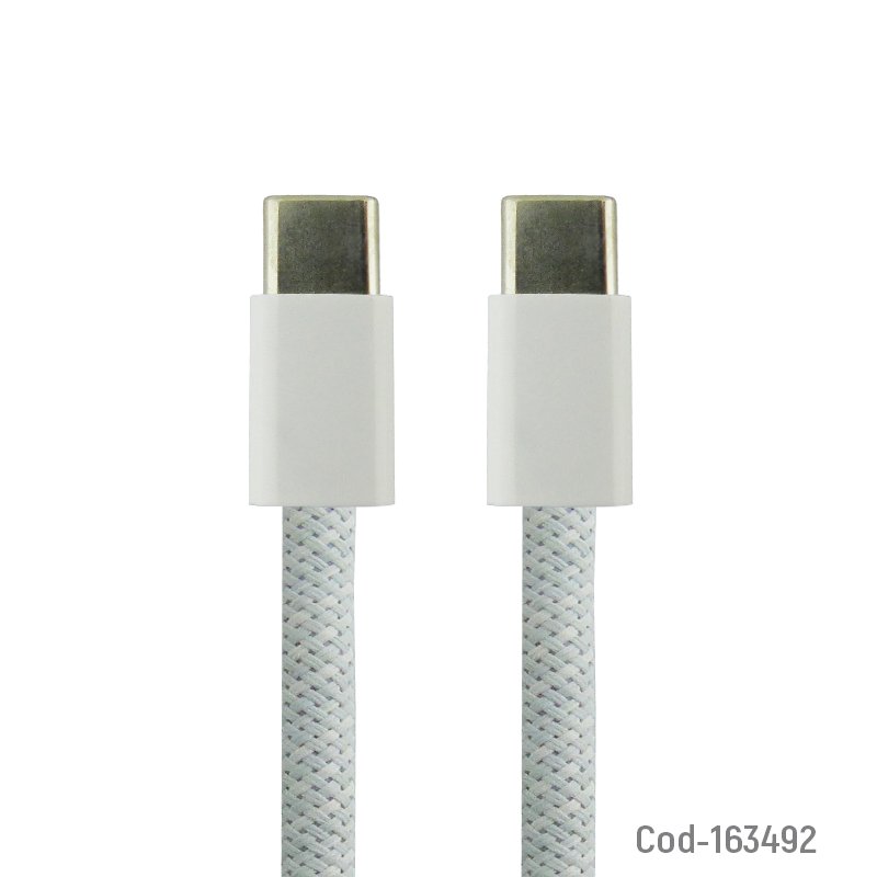 Cable Macho Doble Type-C De 2 Mts Datos Y Carga. 2 Mts por mayor en Chile