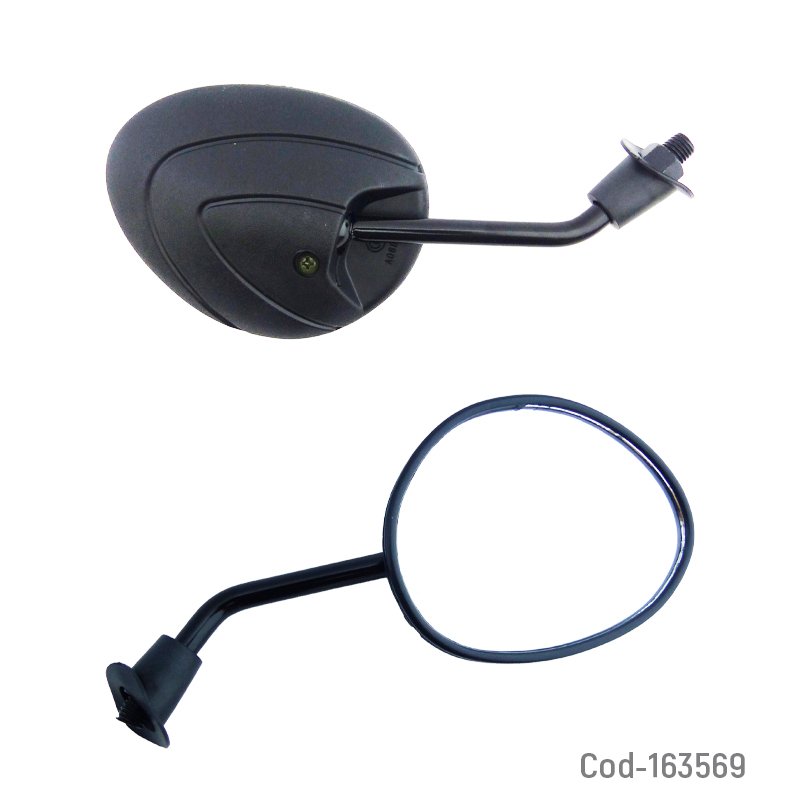 Espejo para moto universal hilo 10 x par mayorista — imagen 2