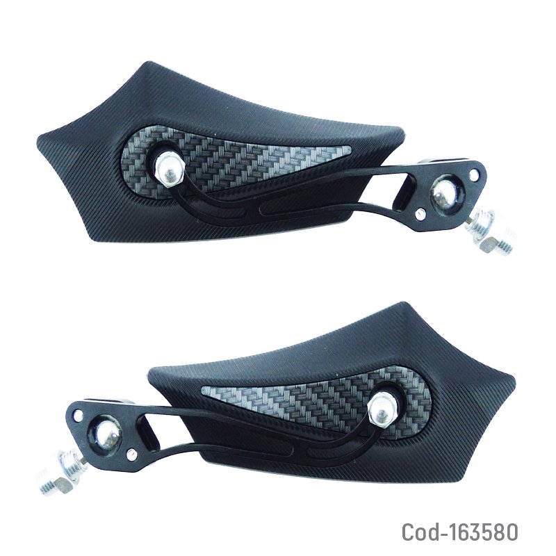 Espejo para moto marca soko tipo carbon de hilo 10 mm mayorista — imagen 2