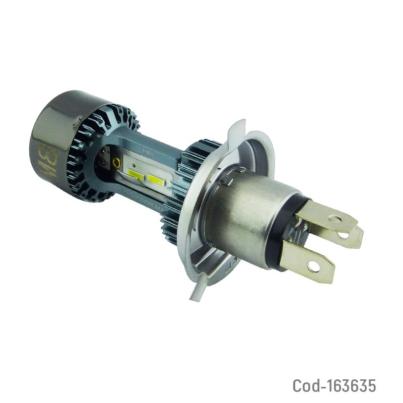 Ampolleta para moto h-4 led modelo m8 de luz blanca a 30 watt con ventilador 12 o 24 volt mayorista — imagen 2