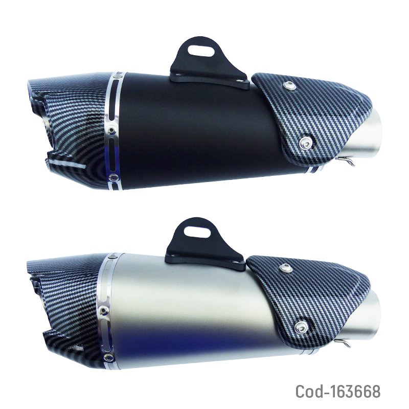 Tronador para moto marca gpr modelo s43 con proteccion en boca carbon de 51 mm mayorista — imagen 3