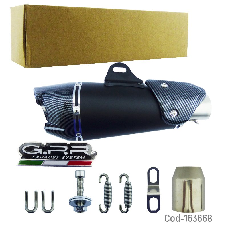 Tronador para moto marca gpr modelo s43 con proteccion en boca carbon de 51 mm mayorista — imagen 4