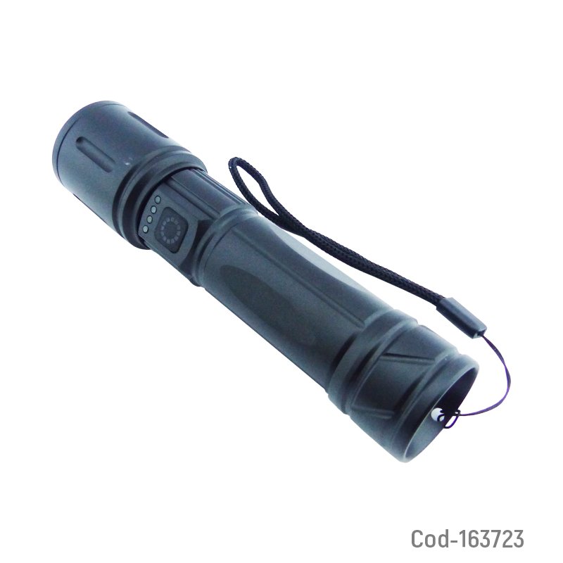 Linterna led marca rst de aluminio a 200 watt super led con zoom recargable mayorista — imagen 2