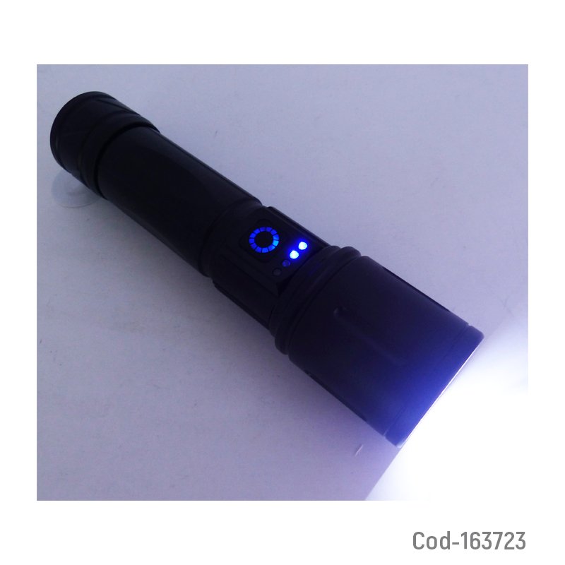 Linterna led marca rst de aluminio a 200 watt super led con zoom recargable mayorista — imagen 3