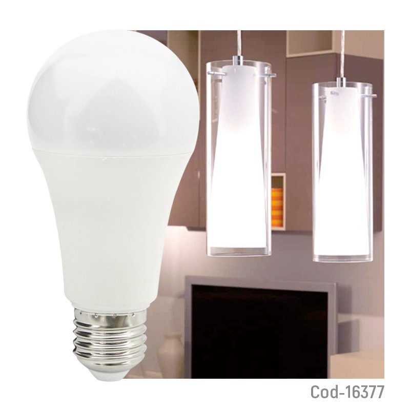 Apolleta led 15 watt luz fria, megabright e-27, a65 . en caja. mayorista — imagen 2