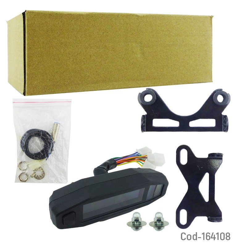 Velocimetro para moto full digital universal que indica rpm, marchas, giro y bencina mayorista — imagen 3
