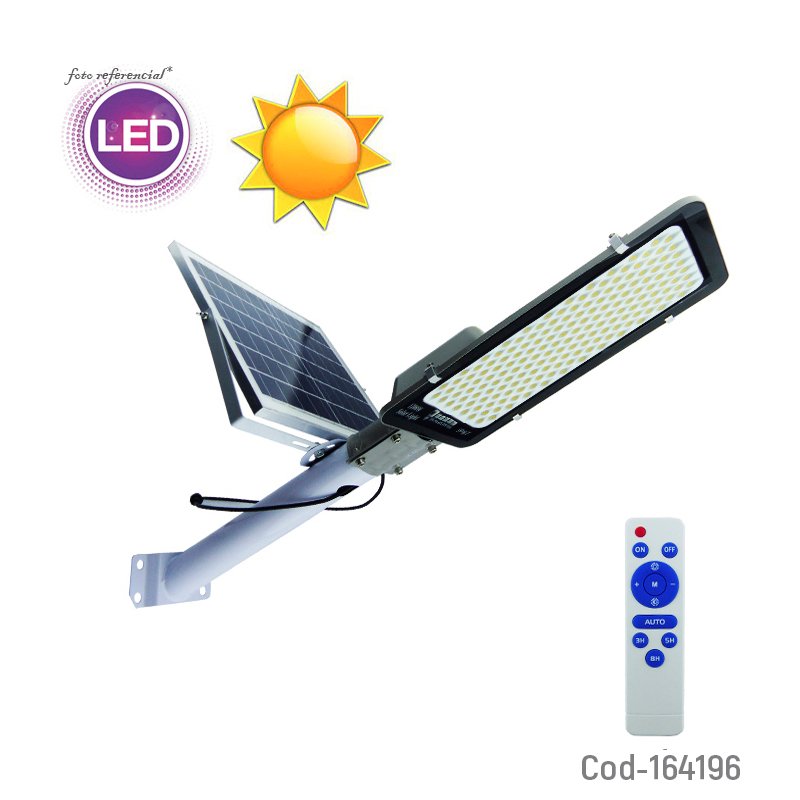 Foco Con Brazo Solar De Luz Calida A 1200 Watt Con Panel, Control Remoto Y 688 LED. 20.5 cm x 50 cm x 4.5 cm por mayor en Chile