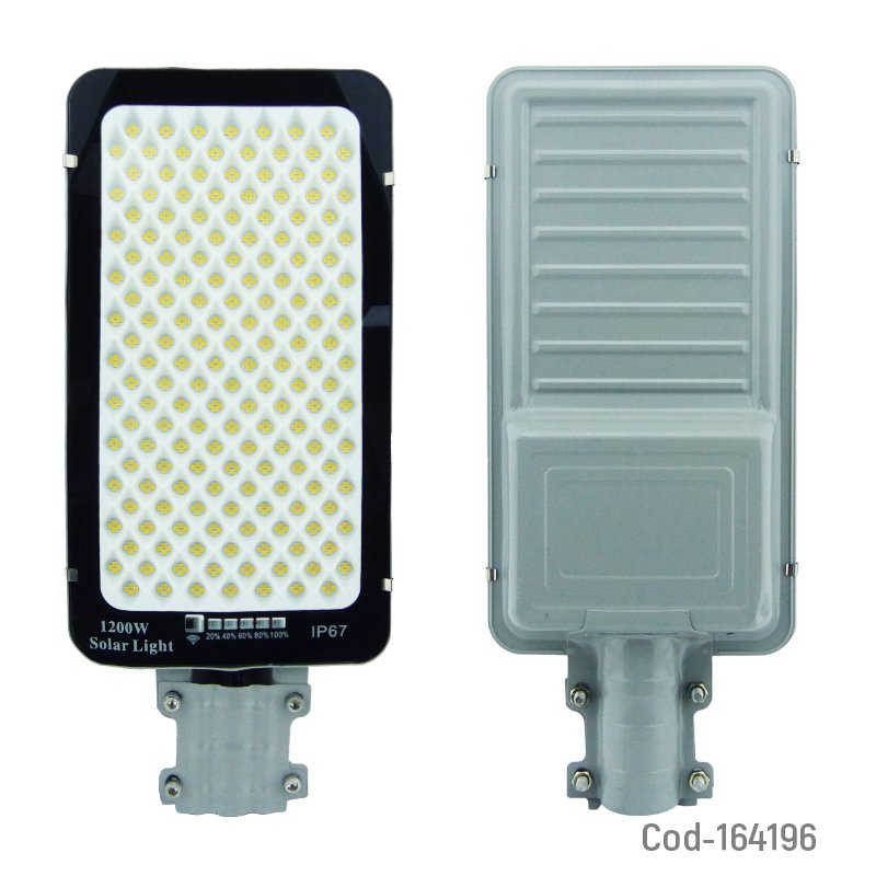 Foco con brazo solar de luz calida a 1200 watt con panel, control remoto y 688 led. mayorista — imagen 2