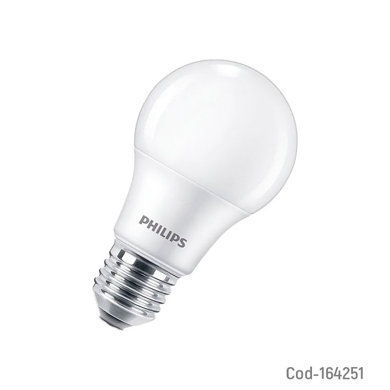 Ampolleta LED Marca PHILIPS Modelo E-27 De Luz Fria A 8 Watt, 700 Lumenes Certificada. - Pack de 10 unidades 1 PZA por mayor en Chile